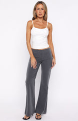 Getting You Close Pants Dark Grey Pinstripe
