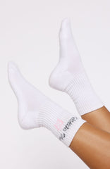 Lucky Thirteen Audrina Socks White