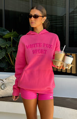 Winning Team Oversized Hoodie Bubblegum