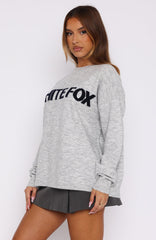 Set Me Free Knit Sweater Grey Marle
