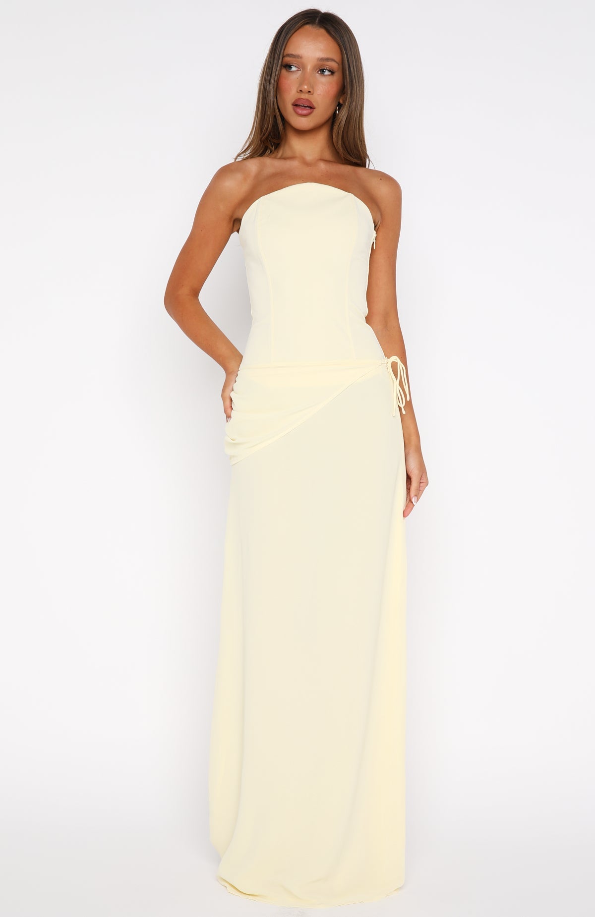 Bye Girl Strapless Bustier Butter